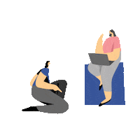 Girl Working Sticker by MokaPOS