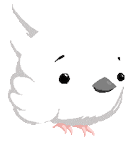 shaspio pixel pixelart bird pixel art Sticker