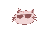 mossyaki cat cute cool pink Sticker