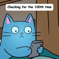 Blue Cat Nopecat GIF