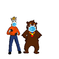 PIDM home health mask covid Sticker