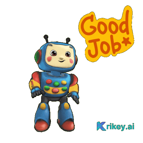 Happy Well Done Sticker by TeamKrikey