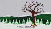 kyle broflovski snow GIF by South Park 