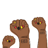 Black Power Blm Sticker by clothingthegaps