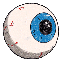 Horror See Sticker by William Robin Conway