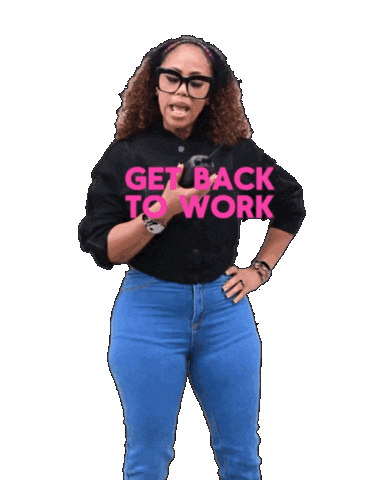 Get Back To Work Tressa Sticker