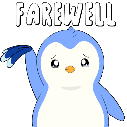 Sad Wave Sticker by Pudgy Penguins