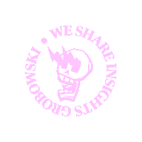 GrobowskiAarhus logo pink insights grobowski Sticker