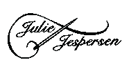 juliejespersen logo design clothes sewing Sticker
