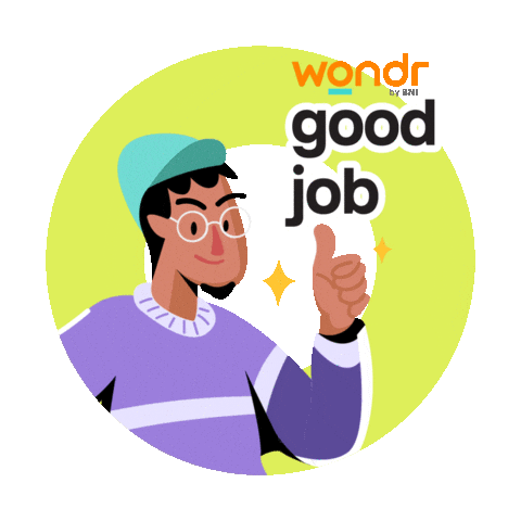 Top Good Job Sticker by Bank Negara Indonesia