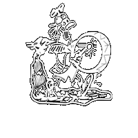 Groenbachgusler grönbachgusler gusler merligen thunerfasnacht Sticker