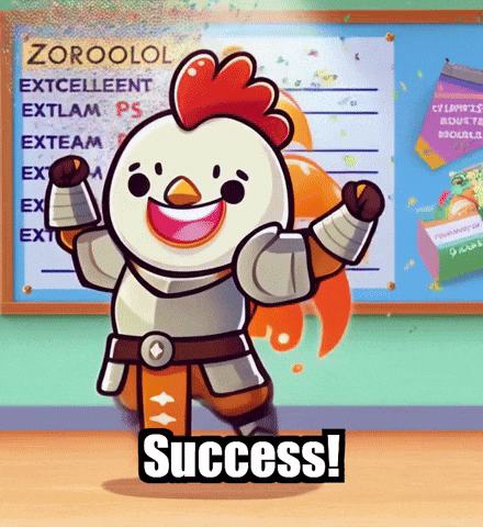 Celebration Success GIF by Zorooster