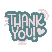 Heart Thank You Sticker