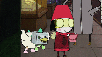 jump candy GIF by Sarah & Duck