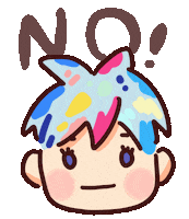 5ummahuihk anime girl no dont Sticker