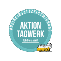 aktiontagwerk aktion-tagwerk aktiontagwerk deineinsatzzeigtwirkung schülerinnen Sticker