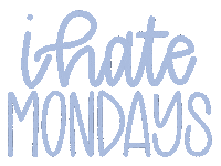 LexieAF monday monday morning mon i hate mondays Sticker
