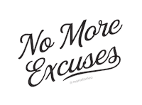 Excuses Sticker by Marie Forleo