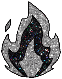 Fire Glitter Sticker by shopAKIRA