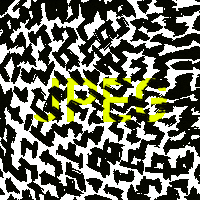 jpeg_def illustration black yellow color Sticker