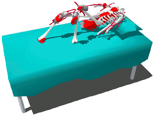Art Skeleton Sticker by badblueprints