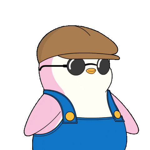 Penguin Hear Sticker by Pudgy Penguins