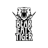 BearEatsTiger beer bear esports tiger Sticker
