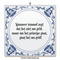 Wijsheid Geld GIF by Tegelspreuken.nl
