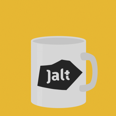 Jalt giphyupload coffee drink jump GIF
