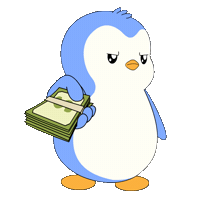 Money Take It Sticker by Pudgy Penguins