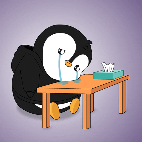 Sad Cheer Up GIF by Pudgy Penguins