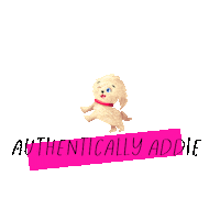 authenticallyaddiebooks shihtzu white dog authenticallyaddie authentically addie Sticker