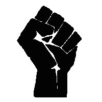 timchezko black equality blm fist Sticker