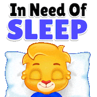 Tired Good Night Sticker by Lucas and Friends by RV AppStudios