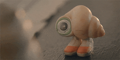 Movie gif. Marcel from Marcel The Shell With Shoes On looks up with a quivering frown as a single tear drops from his googly eye.