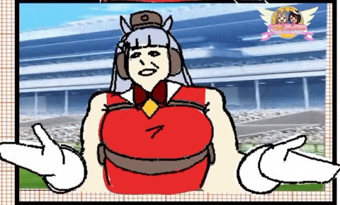 Gold Ship Girl GIF