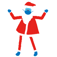 Santa Claus Dancing Sticker by Hanseatic Help