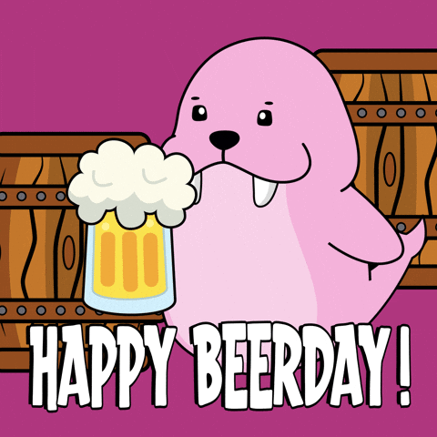 FrostysCo beer cheers drinking bar GIF