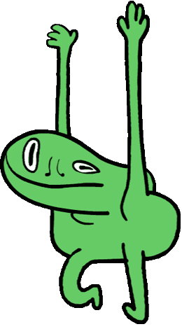 Attention Lizard Sticker by Neil Sanders