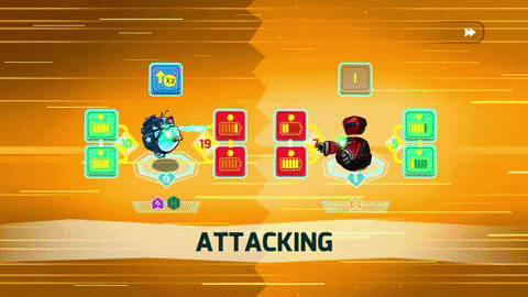 card game robot GIF
