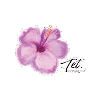 tetresponsiblewear fashion pink flower purple Sticker
