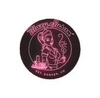 BlazySusan pink neon smoke high Sticker