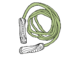 Skipping Rope Sticker by Abiby