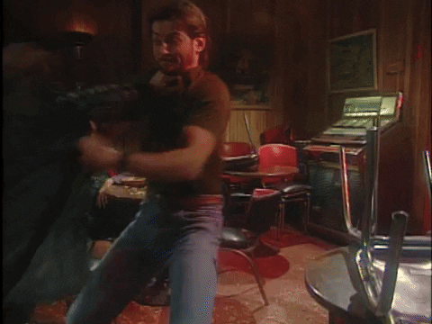 kithandtell giphyupload kids in the hall kith Bar fight GIF