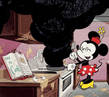minnie mouse cooking GIF