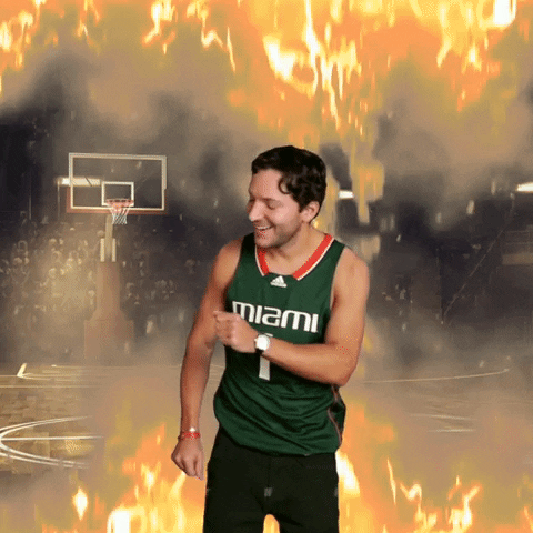Miami Hurricanes Shot GIF by Basketball Madness