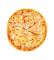 Hungry Cheese Pizza Sticker by Lemonerdy®