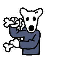 Dogs Bones Sticker by $DOGS Community