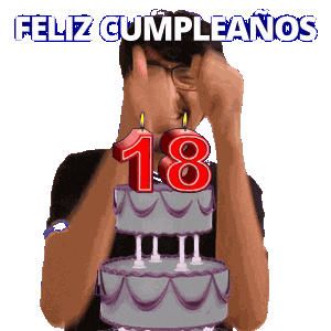 Feliz 18 Sticker