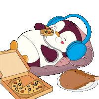 Hungry Hello Kitty Sticker by Pudgy Penguins